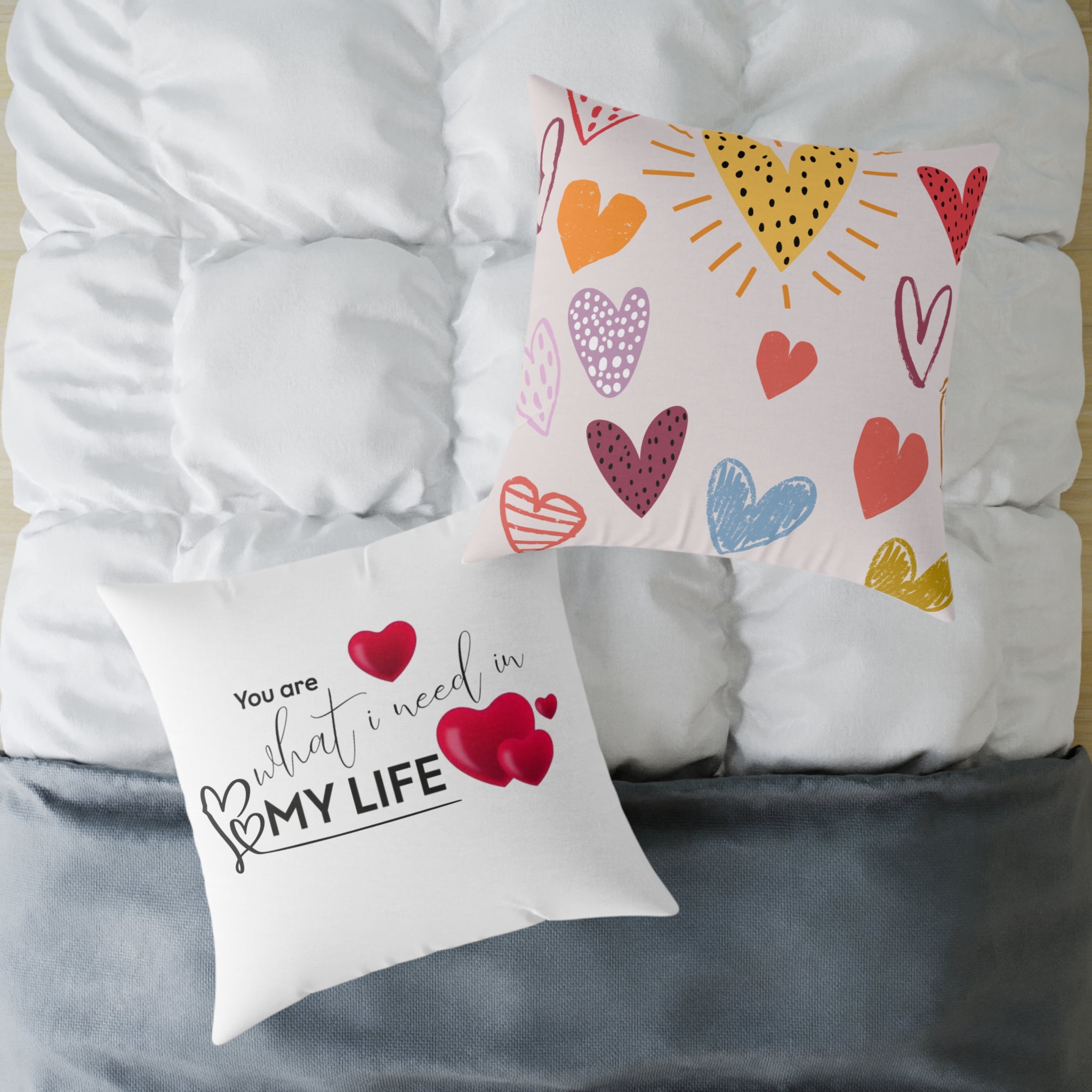 Love Quote Pillow, Decorative Cushion, Valentine's Gift, Home Decor, Cozy Accent Pillow, Heartfelt Gift Idea