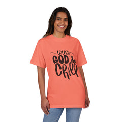 Trust God & Chill Unisex Drop-Shoulder T-Shirt | Relaxed Style Tee for Faith Lovers, Comfortable Casual Wear, Gift for Friends, [...]