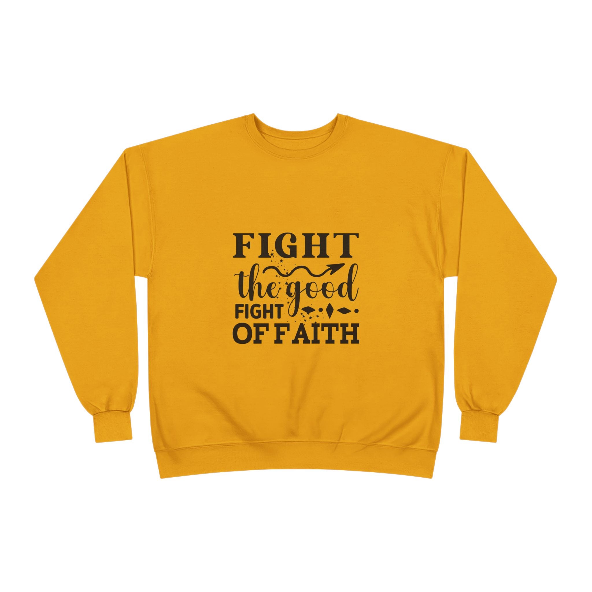 Inspirational Eco-Friendly Crewneck Sweatshirt | Fight the Good Fight of Faith, Motivational Gift, Unisex Apparel, Casual Wear, [...]
