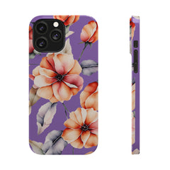 Floral Slim Phone Case, Stylish Phone Cover, Feminine Phone Accessory, Spring Gift, Flower Pattern Design