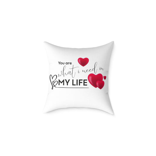 Love Quote Pillow, Decorative Cushion, Valentine's Gift, Home Decor, Cozy Accent Pillow, Heartfelt Gift Idea