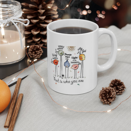 Cute Whimsical Coffee Mug, Perfect Gift for Friends, Holidays, Housewarming, Motivational Mug, Unique Tea Mug, Customizable Ceramic Cup