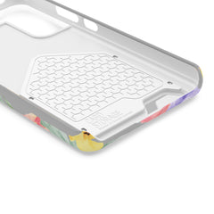 Floral Print Phone Case with Card Holder, Cute Phone Accessory, Gift for Her, Spring Vibes, Functional Phone Wallet