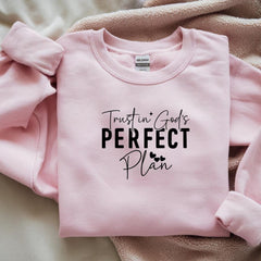 Inspirational Unisex Crew Neck Sweatshirt - Trust in God's Perfect Plan, Cozy Christian Apparel, Gift for Faith Lovers, Inspirational [...]