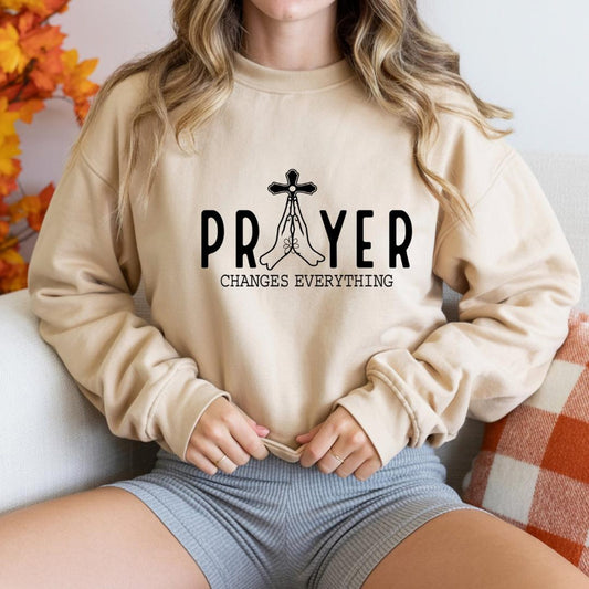 Inspirational Prayer Sweatshirt, Cozy Christian Apparel for Everyday Wear, Perfect Gift for Faith-Based Celebrations, Prayer Changes [...]