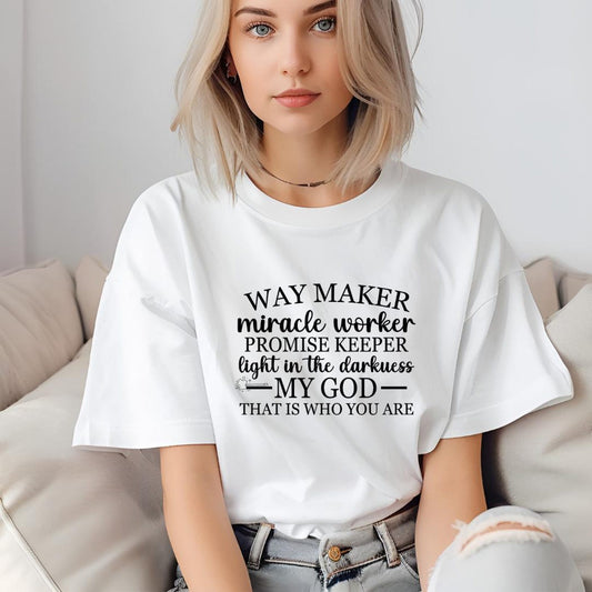 Inspirational Graphic Tee, Christian Shirt, Everyday Wear, Gift for Believers, Faith-Based Apparel, Music Theme T-Shirt