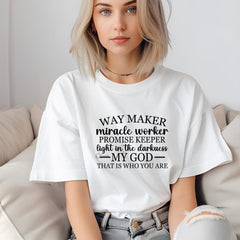 Inspirational Graphic Tee, Christian Shirt, Everyday Wear, Gift for Believers, Faith-Based Apparel, Music Theme T-Shirt