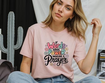 Inspirational Prayer T-Shirt, Unisex Cotton Crew Tee with Motivational Quote, Perfect Gift for Faith, Encouragement, Spirituality