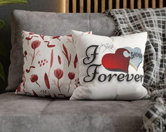 Faux Suede Square Pillowcase