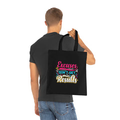 Motivational Cotton Tote Bag: Personalized Eco-Friendly Shopping, Gym, Work, Gift, Fitness